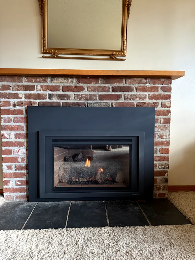 After &mdash; Gas Fireplace Insert Fitted