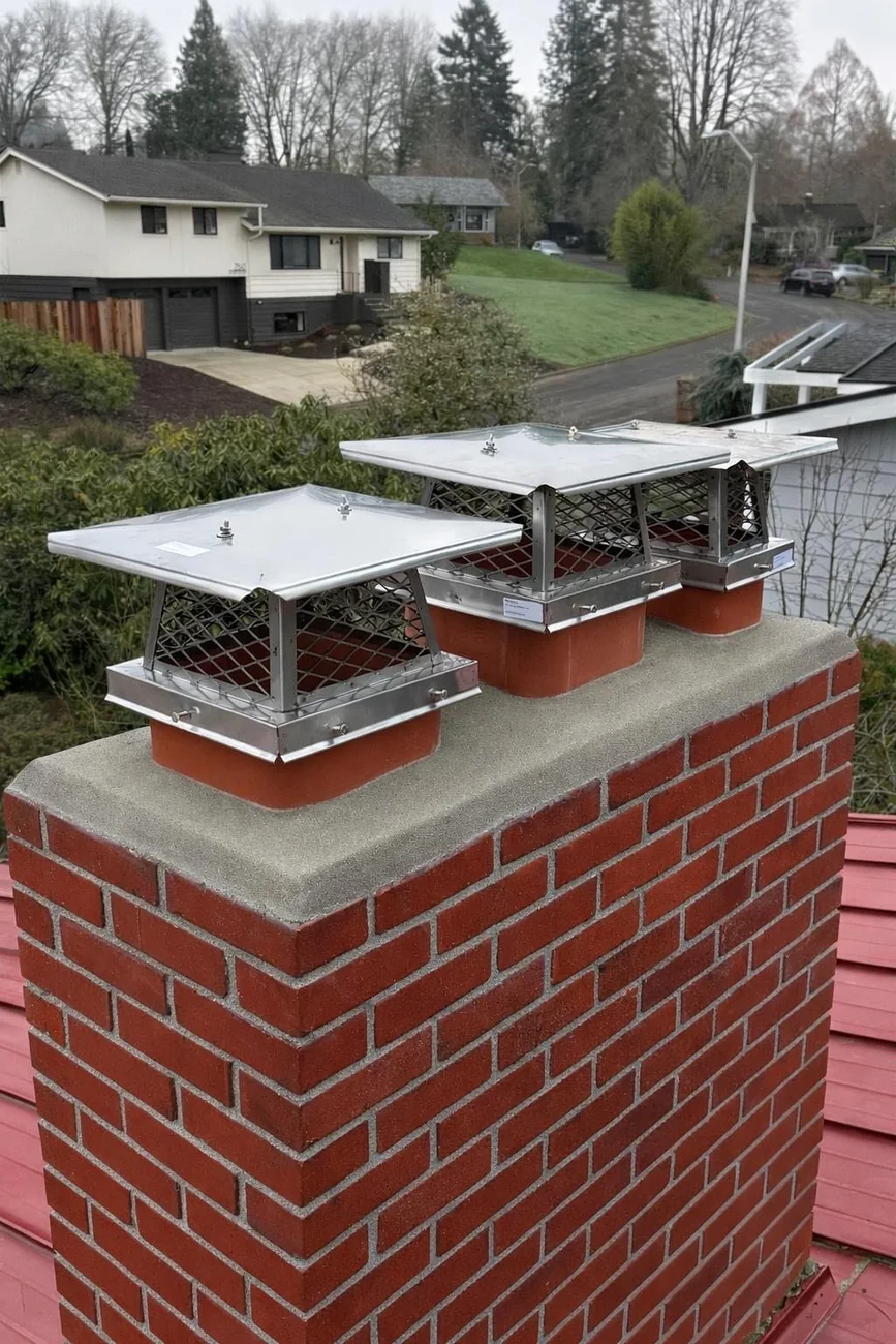 After &mdash; Chimney Cap Installation