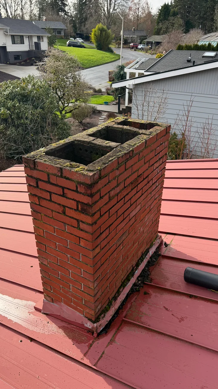 Before &mdash; Chimney Cap Installation
