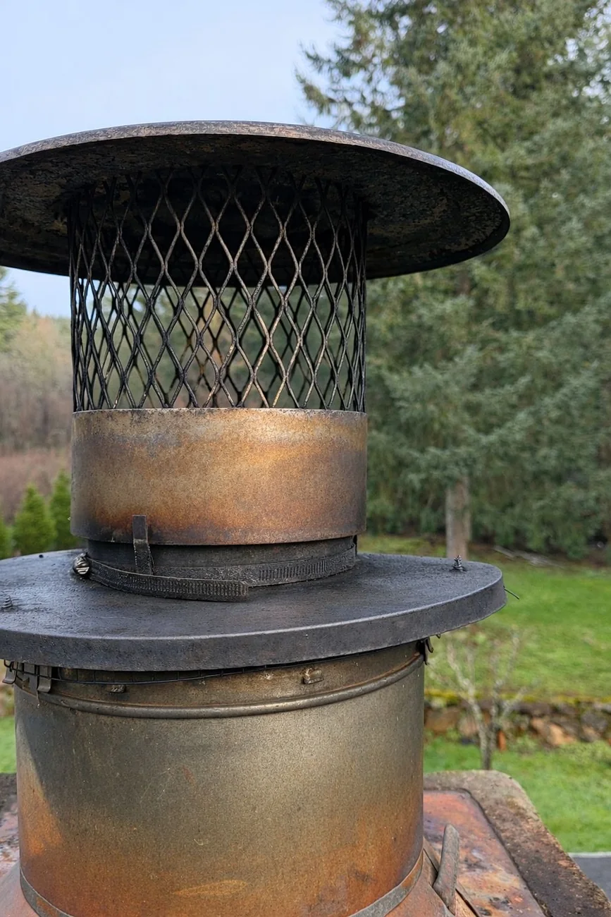 After &mdash; Chimney Cap Cleaning