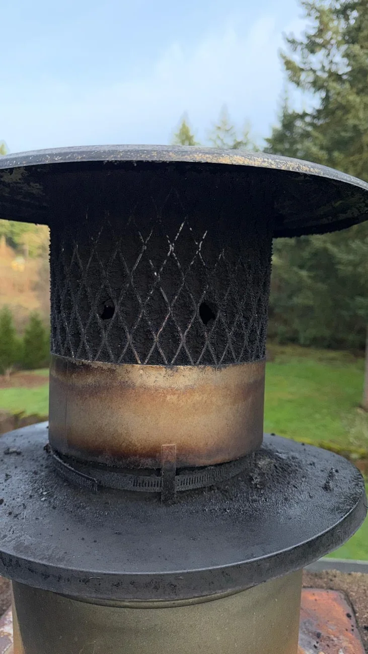 Before &mdash; Chimney Cap Cleaning