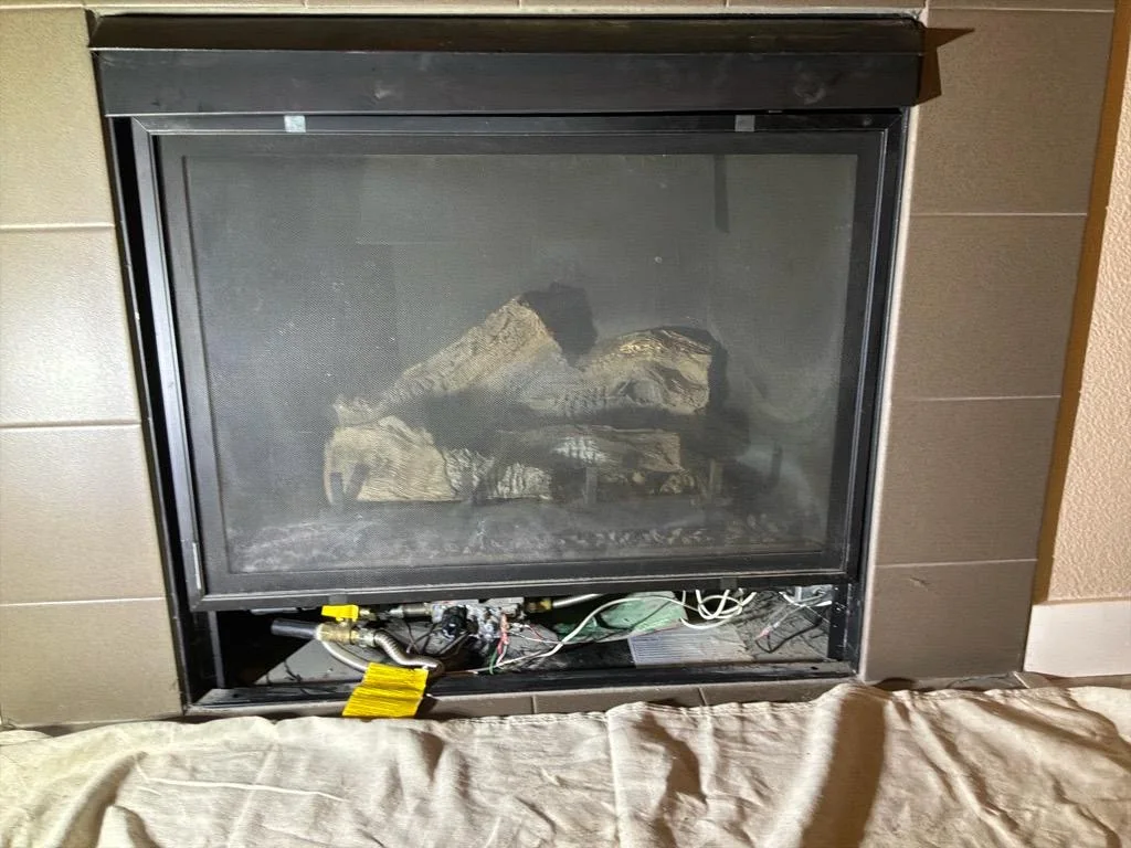 Before &mdash; Gas Fireplace Restoration