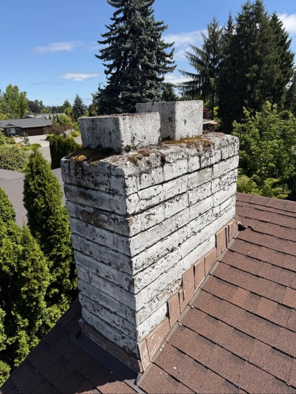 Before &mdash; Chimney Rebuilding