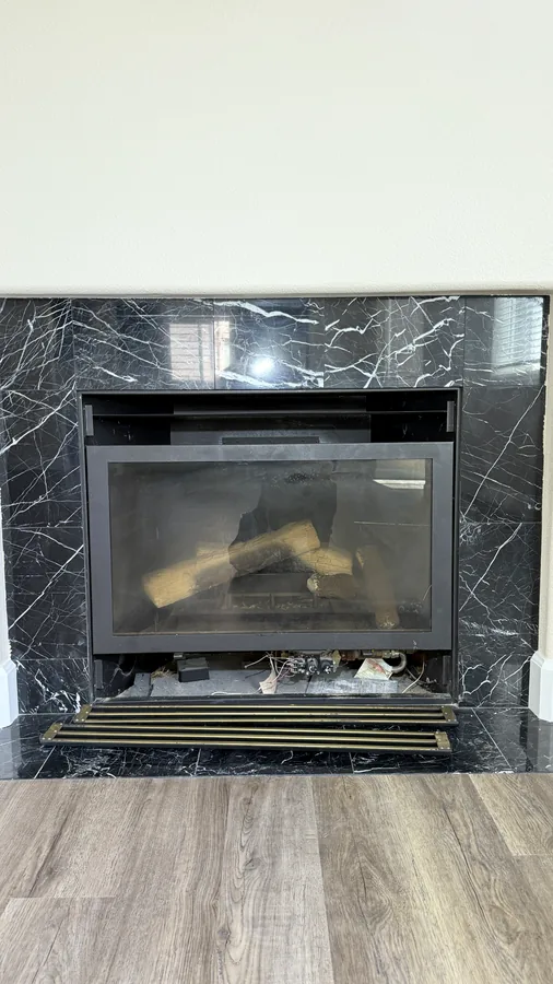 Before &mdash; Gas Fireplace Restoration